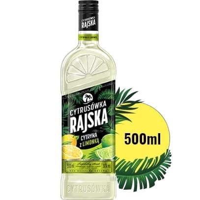 WODKA RAJSKA CYTRYNA Z LIMONKA 30% 500ML