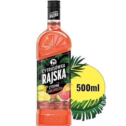 WODKA RAJSKA CYTRYNA Z GREJPFRUTEM 30% 500ML