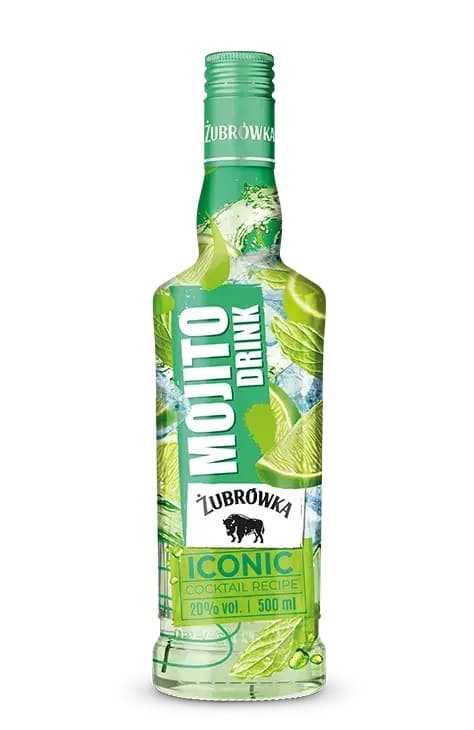 WODKA ZUBROWKA MOJITO DRINK 20% 500ML