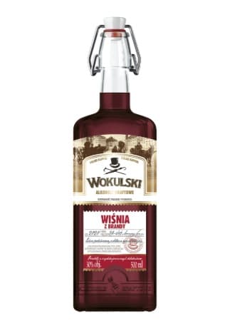 WODKA POLSKI KAPITAL WOKULSKI WISNIA Z BRANDY 30% 