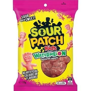AMERICAN JELIBON SOUR PATCH WATERMELON 80GR