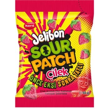AMERICAN JELIBON SOUR PATCH STRAWBERRY 80GR