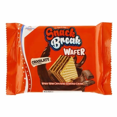 AMERICAN SNACK BREAK WAFER CHOCOLATE 40GR