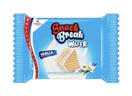 AMERICAN SNACK BREAK WAFER VANILLA 40GR