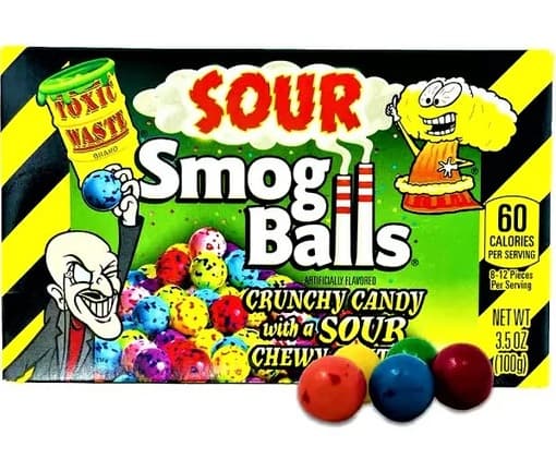 AMERICAN SOUR SMOG BALLS 85GR