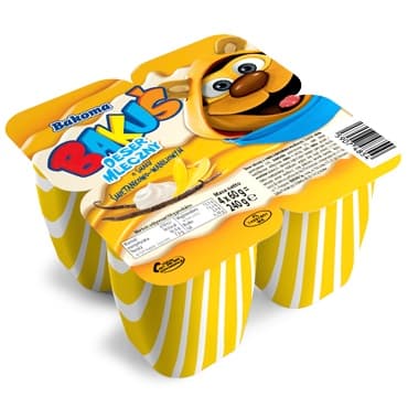 BAKOMA DESER MLECZNY SMIETANKOWO-VANILIOWYM 4*60GR