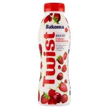 BAKOMA TWIST YOGURT STRAWBERRY 380GR