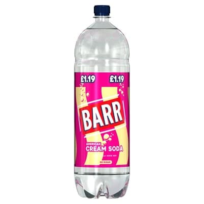 BARR AMERICAN CREAM SODA 2LT (£1.19 PM)