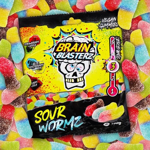 BBZ SOUR WORMZ 100GR
