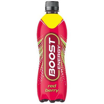 BOOST ENERGY DRINK RED BERRY BOTTLE  500ML