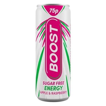 BOOST ENERGY NAS APPLE & RASPBERRY 24 X 250ML