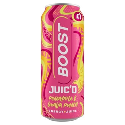 BOOST JUICD PINEAPPLE&GUAVA PUNCH 500ML(CAN) £1PM