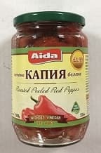 AAIDA ROASTED PEELED RED PEPPERS 680GR/720ML
