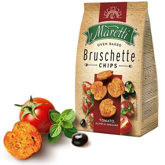 MARETTI BRUSCHETTE TOMATO & OLIVE 70G