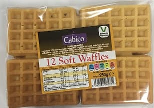 CABICO 12 PLAIN EGG WAFFLES 250G