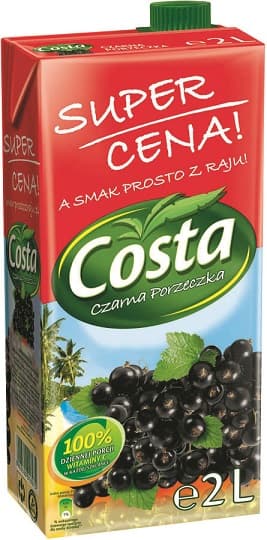 COSTA CZARNA PORZECZKI 2LT