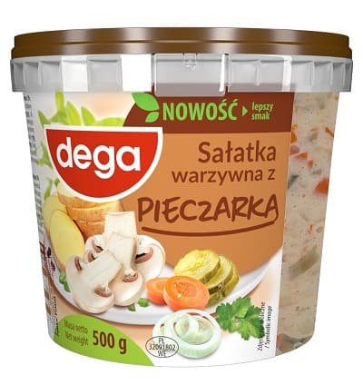 DEGA SALATKA WARZYWNA  PIECZARKAMI 500G