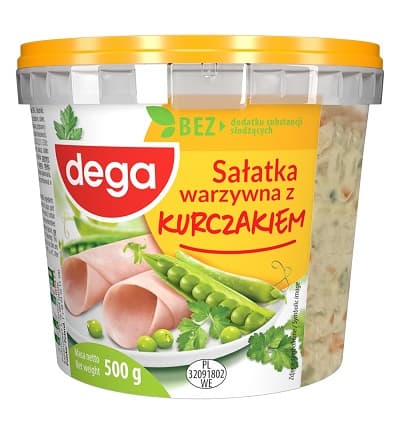 DEGA SALATKA WARZYWNA KURCZAKIEM 500G