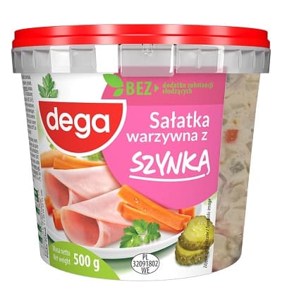 DEGA SALATKA WARZYWNA SZYNKA 500G 