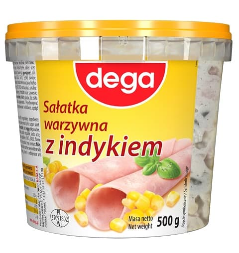 DEGA SALATKA WARZYWNA INDYKIEM 500G