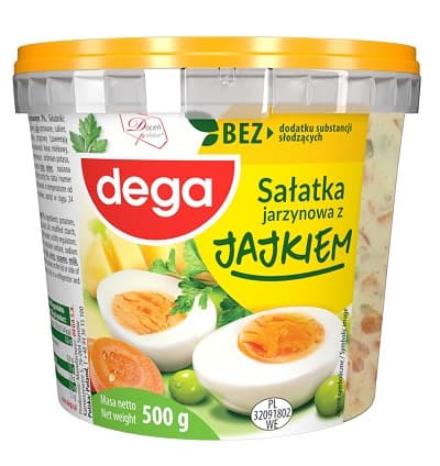 DEGA SALATKA JARZYNOWA Z JAJKIEM 500G