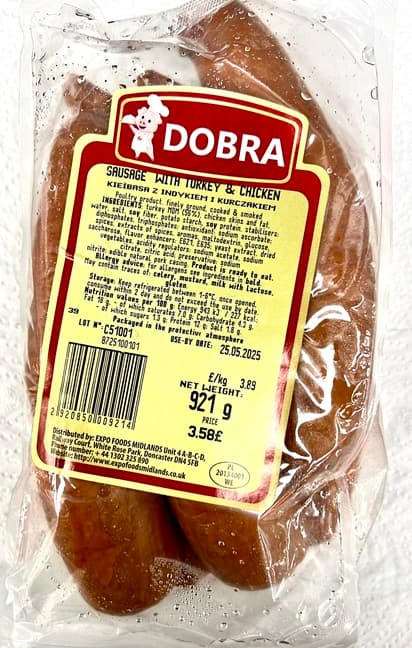 DOBRA SAUSAGE WITH TURKEY & CHICKEN