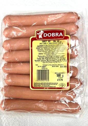 DOBRA TURKEY HOT-DOG 500GR