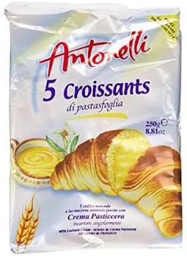 ANTONELLI 5 PACK CUSTARD CROISSANTS 250G