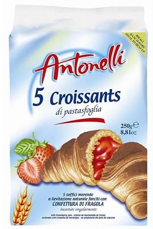 ANTONELLI 5 PACK STRAWBERRY CROISSANT 250G