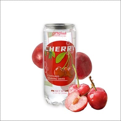 DPMfresh CHERRY FLAVOURED SPARKLING WATER 350ML