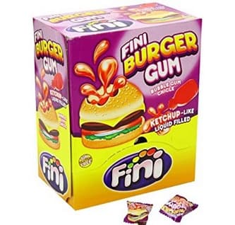 FINI BURGER BUBBLE CHEWING GUM 200PCS