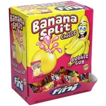 FINI BANANA SPLIT BUBBLE GUM 200PCS#