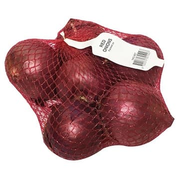 PREPACKED ONION RED 10 X 1KG
