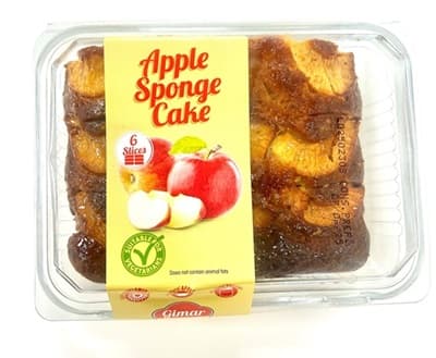 GIMAR APPLE SPONGE CAKE 360GR