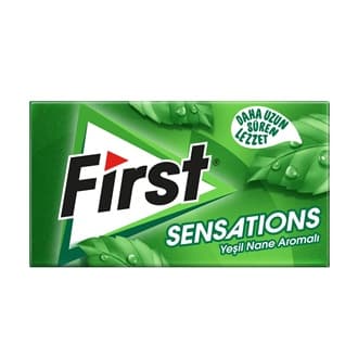 FIRST SENSATIONS GREEN MINT 27GR CHEWING GUM