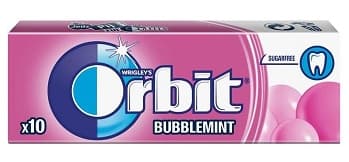 ORBIT BUBBLEMINT CHEWING GUM 14G