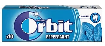 ORBIT PEPPERMINT CHEWING GUM 14G