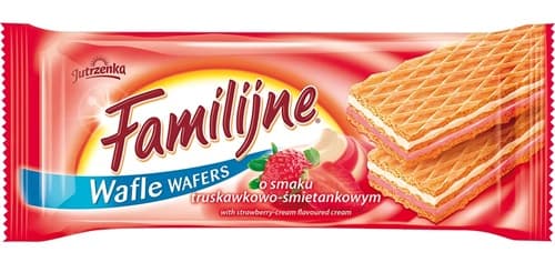 JUTRZENKA FAMILY WAFER STRAWBERRY 180G
