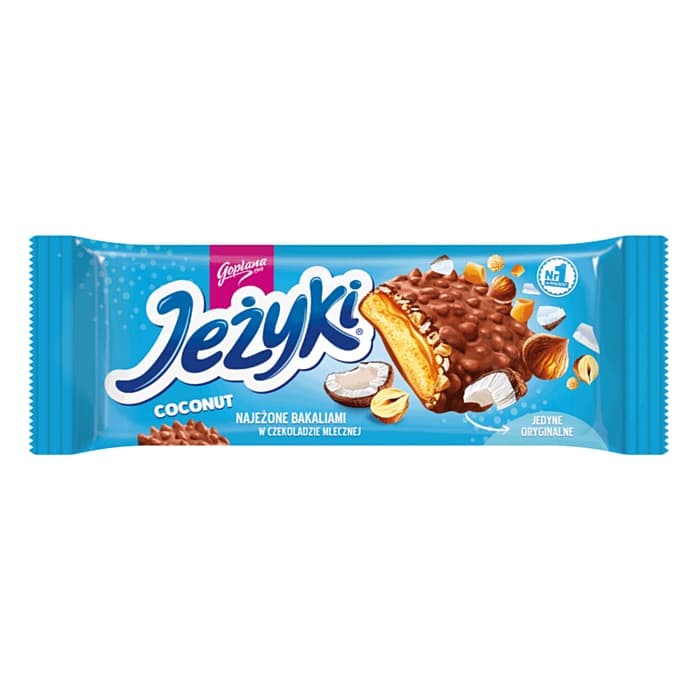JUTRZENKA JEZYKI KOKOSOWE W CZEKOLADE 140G