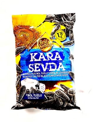 KARA SEVDA EXTRA SALTED BLACK SUNFL.SEEDS 250GR