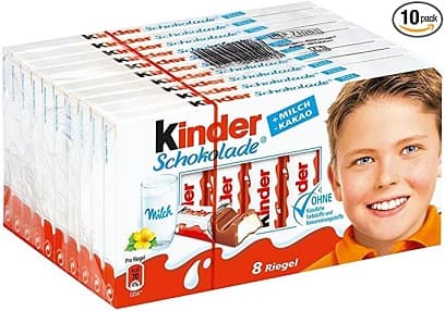 KINDER CHOCOLATE BARS 100G