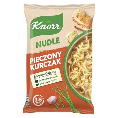 KNORR NUDLE KURCZE PIECZONE 61G
