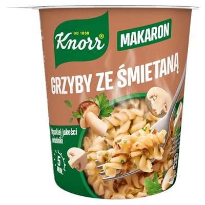 KNORR POT DANIE MAKAR SOSEM SMIETAN Z GRZYBAMI 59G