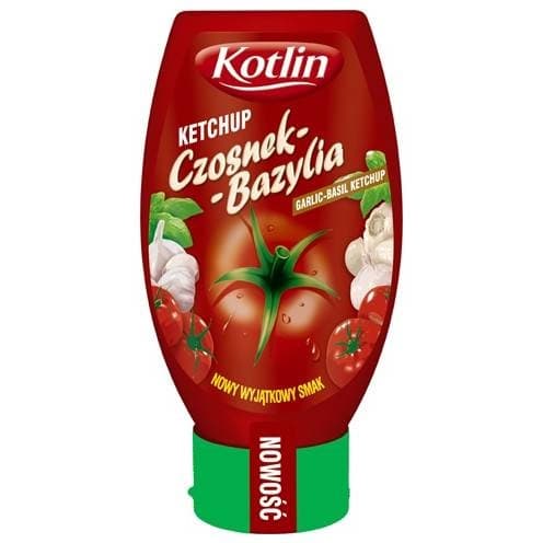 KOTLIN KETCHUP CZOSNEK BAZYLIA 450G
