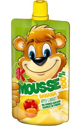 KUBUS MOUSSE BANANA APPLE 100G