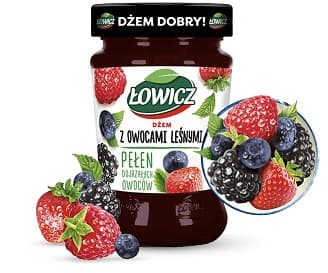 LOWICZ FOREST FRUIT JAM 280G