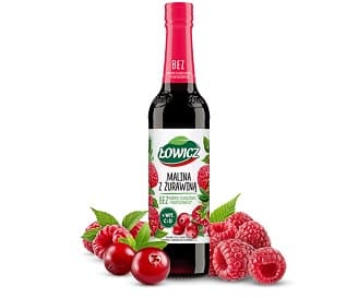 LOWICZ RASPBERRY & CRANBERRY SYROP 400ML