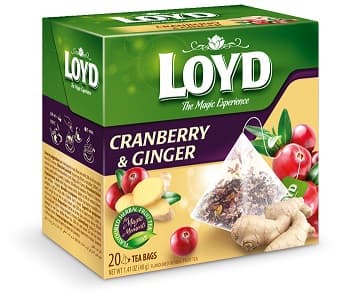 LOYD CRANBERRY & GINGER TEA 40G