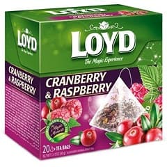 LOYD TEA CRANBERRY & RASPBERRY 40G