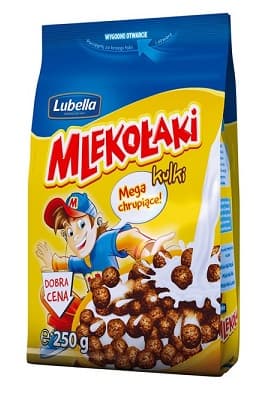 LUBELLA MLEKOLAKI KULECZKI CZEKOLADOWY 250G